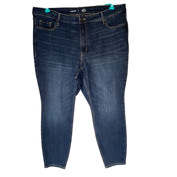 Old Navy Medium Wash High Rise Rockstar Super Skinny Jean Size 24 - Picture 1 of 11